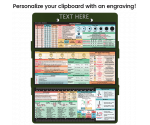 WhiteCoat Clipboard® Trifold - Army Green Nursing Edition